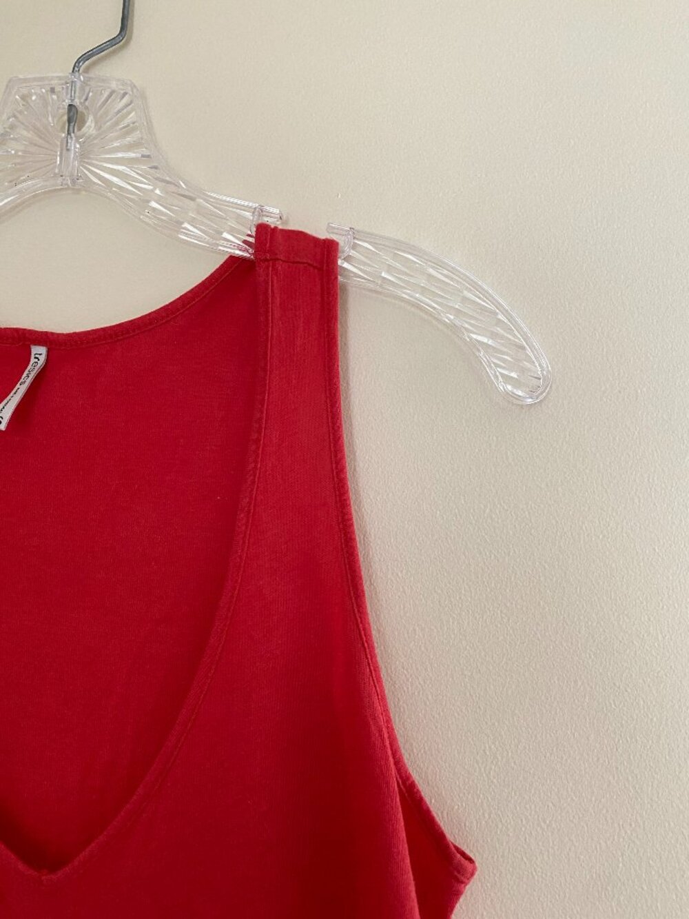 Red Flowy Tank Top